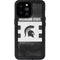Michigan State University Black and White Stripes iPhone 14 Pro Max Waterproof Case