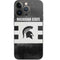 Michigan State University Black and White Stripes iPhone 14 Pro Skin