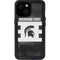 Michigan State University Black and White Stripes iPhone 15 Waterproof Case