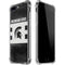 Michigan State University Black and White Stripes iPhone 7/8 Plus Clear Case