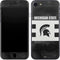 Michigan State University Black and White Stripes iPhone 8 Skin