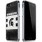 Michigan State University Black and White Stripes iPhone SE (2nd & 3rd Gen) Clear Case