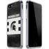 Michigan State University Black and White Stripes iPhone SE (2nd & 3rd Gen) Clear Case