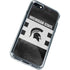 Michigan State University Black and White Stripes iPhone SE (2nd & 3rd Gen) Clear Case