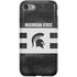 Michigan State University Black and White Stripes iPhone SE (2nd & 3rd Gen) Pro Case