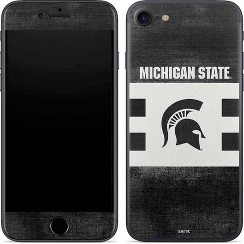 Michigan State University Black and White Stripes iPhone SE (2nd & 3rd Gen) Skin