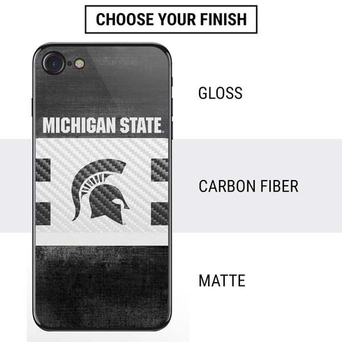 Michigan State University Black and White Stripes iPhone SE (2nd & 3rd Gen) Skin