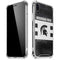 Michigan State University Black and White Stripes iPhone XR Clear Case
