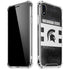 Michigan State University Black and White Stripes iPhone XR Clear Case