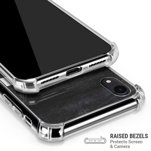 Michigan State University Black and White Stripes iPhone XR Clear Case