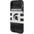 Michigan State University Black and White Stripes iPhone XR Pro Case