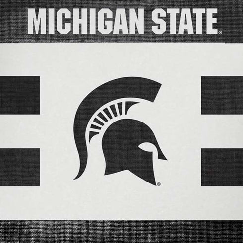 Michigan State University Black and White Stripes iPhone XR Pro Case
