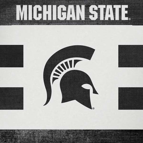 Michigan State University Black and White Stripes iPhone XR Skin