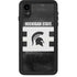 Michigan State University Black and White Stripes iPhone XR Waterproof Case