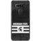 Michigan State University Black and White Stripes LG K51/Q51 Clear Case