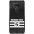 Michigan State University Black and White Stripes LG K51/Q51 Clear Case