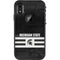 Michigan State University Black and White Stripes LifeProof Fre iPhone Skin