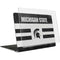 Michigan State University Black and White Stripes MacBook Air 13in (2020) Case plus Skin