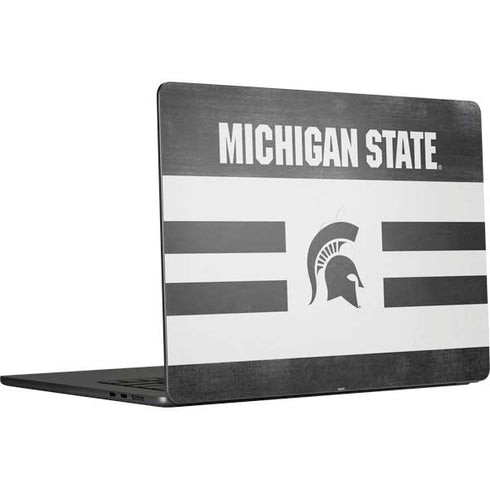 Michigan State University Black and White Stripes MacBook Air 15 in (2023) Skin