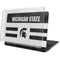 Michigan State University Black and White Stripes MacBook Pro 16in (2019-20) Case plus Skin