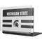 Michigan State University Black and White Stripes MacBook Pro 16in (2021-25) Case plus Skin