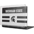 Michigan State University Black and White Stripes MacBook Pro 16in (2021-25) Case plus Skin