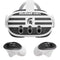 Michigan State University Black and White Stripes Meta Quest 3 Skin