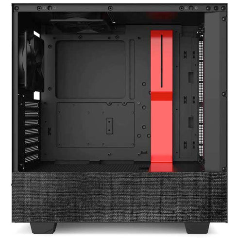 Michigan State University Black and White Stripes NZXT H510 Compact ATX Mid-Tower Case Skin