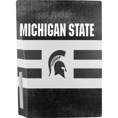 Michigan State University Black and White Stripes PS5 Bundle Skin