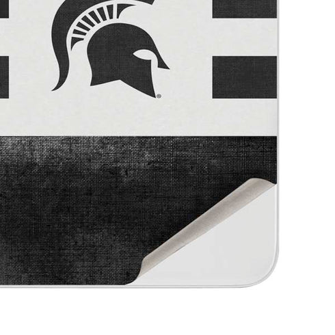 Michigan State University Black and White Stripes Surface Duo Skin