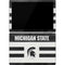 Michigan State University Black and White Stripes Surface Pro 7 Skin