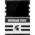 Michigan State University Black and White Stripes Surface Pro 7 Skin