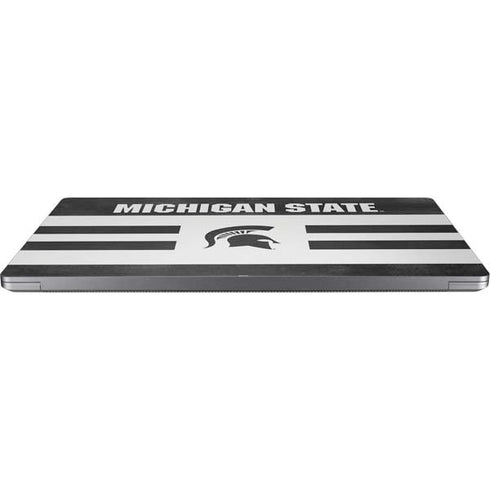 Michigan State University Black and White Stripes Universal Laptop 13in (10.6 x 7.6in) Skin