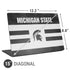 Michigan State University Black and White Stripes Universal Laptop 15in (12.2 x 8.8in) Skin
