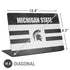 Michigan State University Black and White Stripes Universal Laptop 16.6in (13.4 x 9.7in) Skin