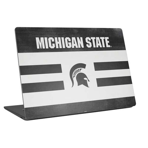 Michigan State University Black and White Stripes Universal Laptop 16.6in (13.4 x 9.7in) Skin