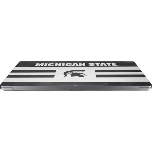Michigan State University Black and White Stripes Universal Laptop 18in (14.6 x 10.6in) Skin