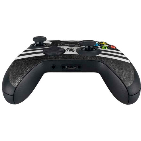 Michigan State University Black and White Stripes Xbox Series X Controller Skin