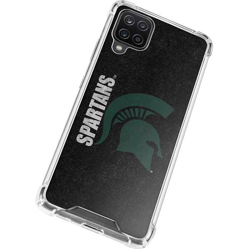 Michigan State University Bold Spartans Logo Galaxy A12 Clear Case