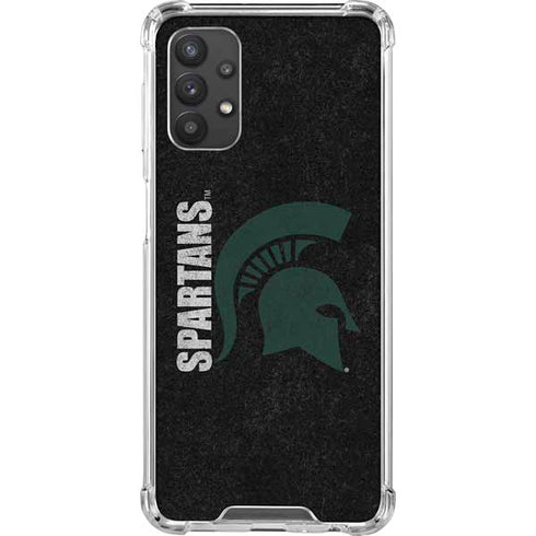 Michigan State University Bold Spartans Logo Galaxy A32 5G Clear Case