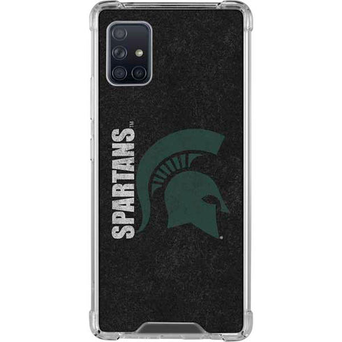 Michigan State University Bold Spartans Logo Galaxy A51 5G Clear Case
