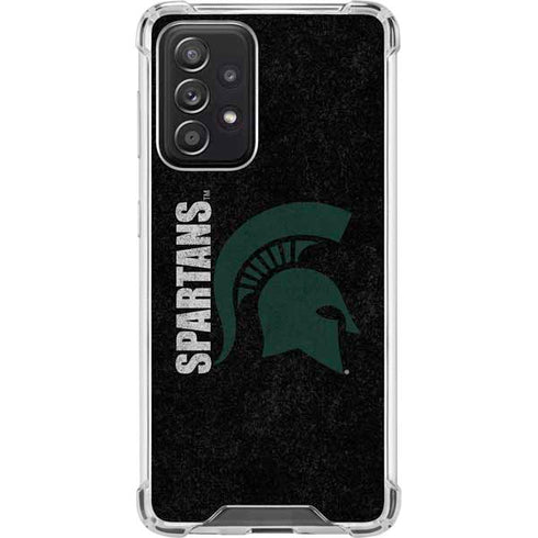 Michigan State University Bold Spartans Logo Galaxy A52 5G Clear Case