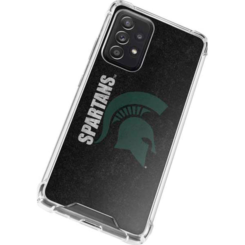 Michigan State University Bold Spartans Logo Galaxy A52 5G Clear Case