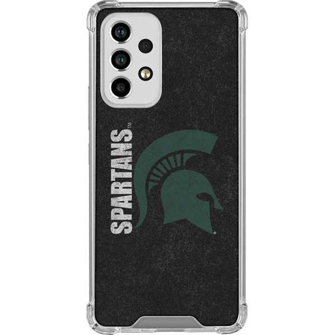 Michigan State University Bold Spartans Logo Galaxy A53 5G Clear Case