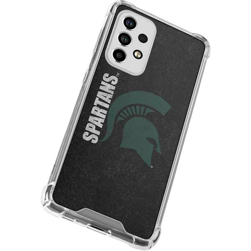 Michigan State University Bold Spartans Logo Galaxy A53 5G Clear Case
