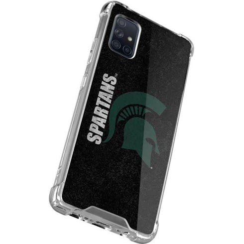 Michigan State University Bold Spartans Logo Galaxy A71 5G Clear Case