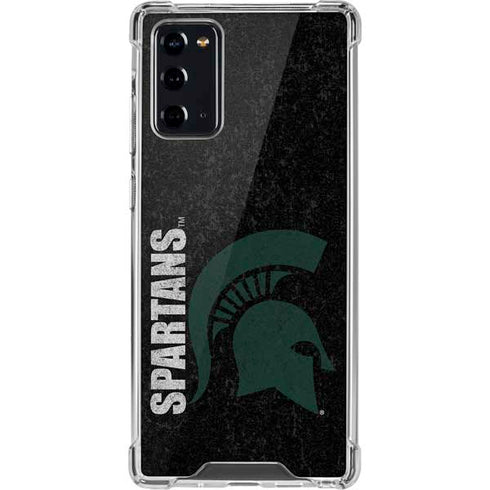 Michigan State University Bold Spartans Logo Galaxy Note20 5G Clear Case