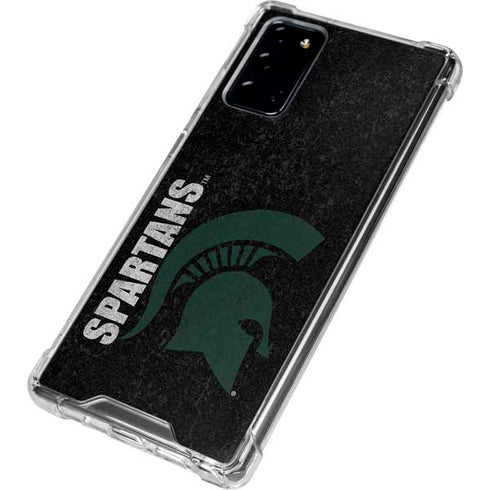 Michigan State University Bold Spartans Logo Galaxy Note20 5G Clear Case