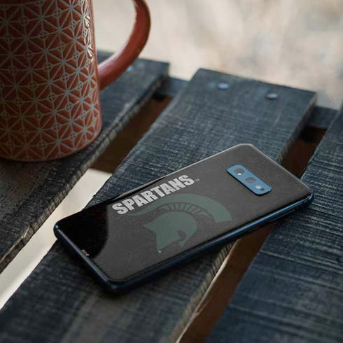 Michigan State University Bold Spartans Logo Galaxy S10e Skin