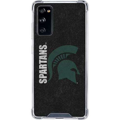 Michigan State University Bold Spartans Logo Galaxy S20 FE Clear Case